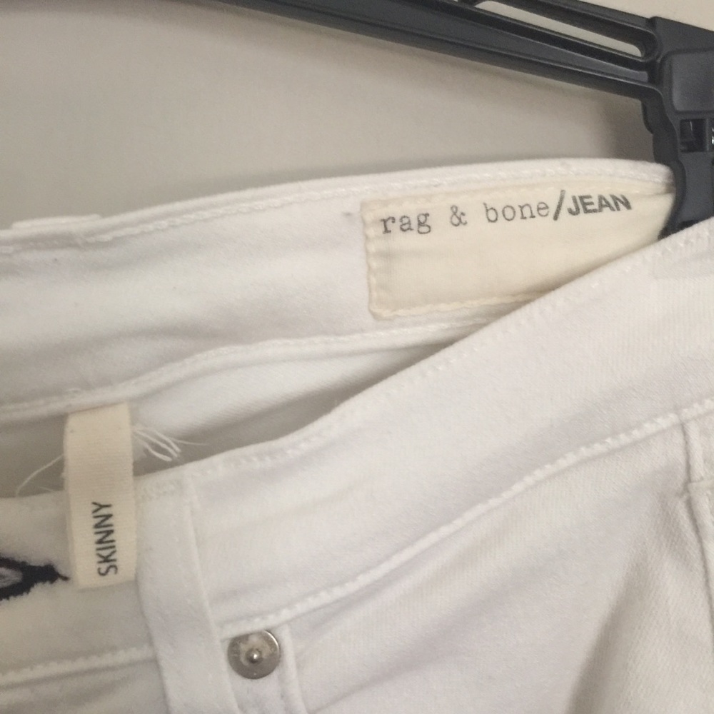Rag & Bone The Skinny Jean In White- Size 26 - Picture 2 of 8